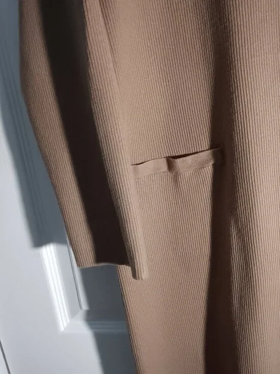 Lauren Ralph Lauren Cotton-Blend Cardigan and Cotton Satin Shirt - Picture 5 of 11